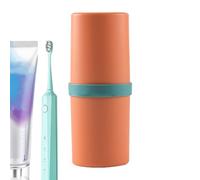 Générique Toothbrush Travel Case - Waterproof Smooth Case Toothbrush Holder | for Home, Travel, Camping, Travel, Gym, Dorm, Hotel, Hiking, Orange, Se référer au descriptif, Refer to description