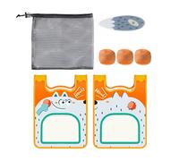Générique Toss Catch Ball Set, 8.58 x 31.97 Inch Shock Absorbing Paddle Ball Game for Active Game, Interactive Outdoor Backyard Swimming Pool Beach Camping Travel Family Fun Polyester 150g