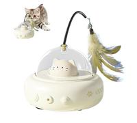 Générique Toys Cat , Toys Cat Automatic, Rechargeable Intelligent Cat Toy Teaser - Motion Activated Kitten Boredom Exerciser, 600 mAh Battery Rotating Hunting Chasing Game