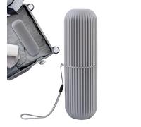 Générique Traits Holder - Portable Organizer Brush Storage Case | Dustproof Container for Business Travel, Home Bathroom, Grey, Se référer au descriptif, Refer to description