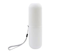Générique Traits Holder - Portable Organizer Brush Storage Case | Dustproof Container for Business Travel, Home Bathroom, White., Se référer au descriptif, Refer to description