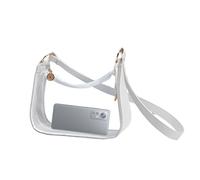 Générique Transparent Bags, Soft Transparent Bag for Her - Transparent Handbag with Adjustable Strap for School, Festival, Travel, Work Outfit, Beach, School, white, Se référer au descriptif