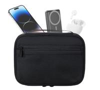Générique Travel Cord Organizer, Electronics Organizer Case, 9.06 x 1.38 x 6.5 inches, Electronic Cases, Travel Bags, Portable Cable Storage Bag for Phone and Cords (Multi-Colour), Black, Se référer