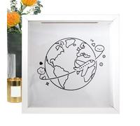 Générique Travel Memory Box | Space Storage Frame with Hook, Memory with Slot, for Adventure Photos, Concert Memories, Museum, Exhibition, Tablet or