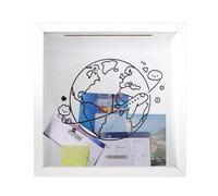 Générique Travel Memory Box with Slot Space Theme Display Decoration with Hook Ticket Frame with Slot for Photos, Travel, Museum, Concert, Event Memories