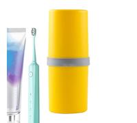 Générique Travel Toothbrush Case - Practical Waterproof Storage Case - Toothbrush Carrier for Home, Travel, Camping, Travel, Gym, Dorm, Hotel, Hiking, Yellow, Se référer au descriptif, Refer to
