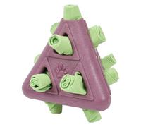 Générique Treat Dispensing Dog Toy, Teething Chew Toy, 5.28 x 4.72 x 4.72 inches, Durable Pyramid Shape, Health Support, Bite-Resistant Puzzle Feeder for Mental Stimulation Dogs, All Breeds