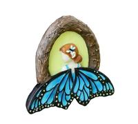 Générique Tree Decor Outdoor - Outdoor Tree Decor | Glow in The Dark Miniature Butterfly Fairy Decoration | Resin Outdoors Trees Decors | Resin Outdoors Statue for Trees, Yard, Garden, Lawn, Patio