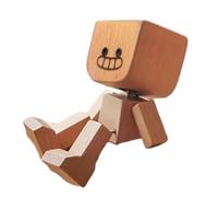 Générique Trembling Wooden Figurine - Small Wooden Figure | Trembling Feet with Feet Sway | Funny Decorative Statue Handmade Funny Car Ornaments Interior Funny
