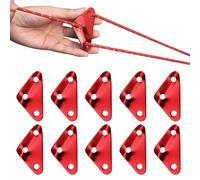 Générique Triangle Tent Wind Rope Buckle, Aluminum Tent Guy Rope