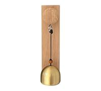Générique Türklingel Glocke Aus Holz Mit Kupfer-Glöckchen - Dekoratives Windspiel Für Ladentüren & Geschäfte | Antike Türglocke Für Haus, Garten & Bauernhaus, Handgefertigt,