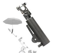 Générique Umbrella Stand Clamp | Windproof Double Lock Umbrella Holders | Adjustable Stand, Heavy Duty, Fits Wheelchair, Mobility Scooter, Handles, Beach Chair