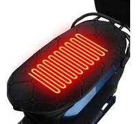Générique Universal Heated Cushion 67 x 32 cm Motorcycle Quad Scooter Snowmobile - USB Heating Cushion 3 Temperatures | Non-Slip External Heated Seat Cover