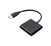 Générique USB Adapter, HD Video Converter, 1080p, 5x6x1cm, Plug-and-Play Connection, Compact Design, Black Color, for TV, Laptop, Desktop, Home Setup Improving Efficiency and Enjoyment