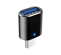 Générique USB C Adapter - SuperSpeed Data 3.0 Compact Type C Connector for Keyboard And Mouse, Aluminum Housing with LED Light, Side by Side Design | for Tablet