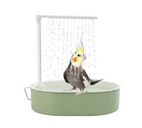Générique USB Parrot Bath Shower 31.5 x 8 cm - Automatic Circulation Tray with Integrated Pump, Rain for Cockatiels, Conures and Small Birds, 530 G, ABS