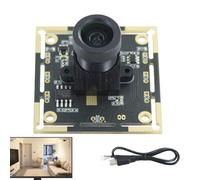 Générique USB Security Camera, Webcam Board Camera Module, Data 2.0 Webcam, Wide-Angle Industrial Camcorder HD 720P Resolution, Face Recognition Safety Device, 3.8x3.7x2.5cm, 1 Pack, Standard