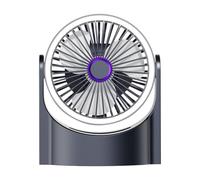 Générique USB Table Fan | 6.38 Inch Mini Fan | Handy Mini Fan with 4 Speeds and 3 ABS Modes | Leiser Batch Fan for Home Office and Summer Sofa