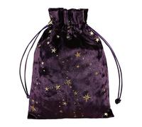 Générique Velvet Bag for Tarot Cards Storage for Crystal Stones Rituals Drawstring Bag Runes 13 cm x 18 cm