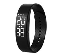 Générique Vibrating Alarm Clock - Modern Design Slim Rechargeable | Heavy Sleepers Silent Alarm Clock - for Travel, Travel, Travel, Dorm, Library, Bedroom, Teen, Women, Men, Students, Black, Se