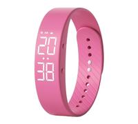 Générique Vibrating Wrist Alarm Clock, Modern Design Slim Rechargeable - Vibrating Wrist Alarm Clock for Sleepers, for Bedroom, Travel, Library, Students, Teenagers, Men, Hot Pink, Se référer au