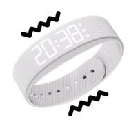 Générique Vibrating Wrist Alarm Clock - Silent Alarm Bracelet 4.72-7.48 Inch, LED Display Vibrating Alarm Clock Silent Waterproof for Adults Teens Big Sleepers Office Bedroom Sleep