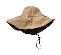 Générique Vinyl Sun Protection Bob Hat, Summer Beach Boonie Hat, Women's Sun Hats, Anti-UV Heat for Women, D, Taille unique-3XL
