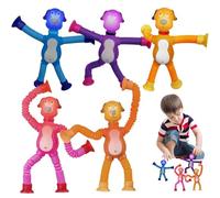 Générique Violin Toys, Violin Toys Dog Extension Tube, 5X Animals Suction Bass-Tubes Pop fuse Animal Fidget Easter basket.