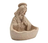 Générique Virgin Mary Office Statue, 14 cm with Rosary Holder | Decorative Virgin Mary Figurine - for Porch Coat Fireplace Church Living Room Meditation Christians