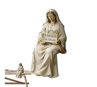 Générique Virgin Mary Statue - Catholic Sitting Decoration 12cm - Resin Table Decor of the Virgin | for Home, Living Room, Office, Entryway and Shelf