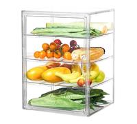 Générique Vitrine Pâtisserie - Large Transparent and Adjustable Acrylic Container - Large Box for Sandwiches, Toasts, Loaf Bagels, Banana Dough, Butter Countertop