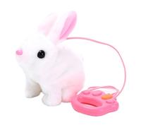 Générique Walking Rabbit Toy - Electric Rabbit Plush Toy with Sound Effects Realistic Plush Toy Adorable Pet Companion on the Move | Easter Gift for Home Decor