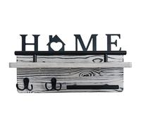 Générique Wall Key Holder, Wall Mounted Key Ring Holder | Wooden Key Chain, Wall Key Ring for Bedroom, Bathroom, Living Room, Entryway