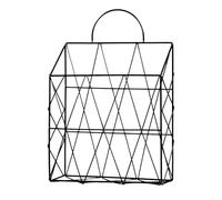 Générique Wall Mounted Document Holder - Vertical Shelf in Elegant Wire Space Saving Storage Office Home Bedroom Bathroom