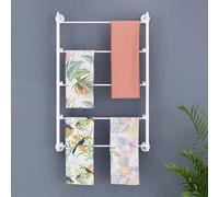 Générique Wall Mounted Metal Scarf Display Stand with 6 Levels, 70 x 90 cm, Ideal for Storing and Display Clothes