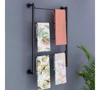Générique Wall Mounted Metal Scarf Display Stand with 6 Levels, 70 x 90 cm, Ideal for Storing and Display Clothes