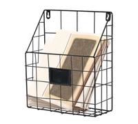 Générique Wall Mounted Newspaper Rack | Metal Wire Newspaper Rack,Storage Organizer Design | For Brochures, Books, Mail And Newspaper Types