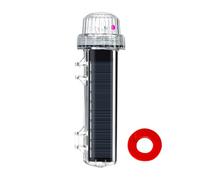 Générique Warning Light, Traffic Light - Solar Security Flashing Light,Waterproof Smart Light Control Detection Lamp for Yacht Navigation