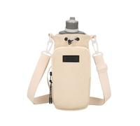 Générique Water Bottle Bag, Water Bottle Holder with Strap, Bottle Sling with Shoulder Strap - Sports Tumbler Carrying Pouch, Multifunctional Phone Track for Women, Cream colour, Se référer au