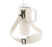 Générique Water Bottle Carrier - Soft Elastic Sling Bag with Hook Design | Bottle Holder for Stainless Steel Insulated 40oz Coffee Mug Set - Style Strap for Car Use, Sports Hydration, Colour, Se