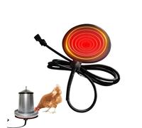 Générique Water Heater for Chicken Drinker, 15 cm Silicone Heating Mat, 20W Poultry Water Heater with 180 cm Cable - for Poultry Breeding in Winter Outdoor Farm