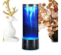 Générique Water Tornado Lamp - 8.74" Swirling Light | 7 Colors Mini Cyclone LED Ambient Night Light, ABS Acrylic Silicone Desk Decoration, Rechargeable Type-C