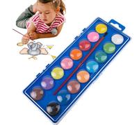 Générique Watercolor Painting Set for Them, Educational Watercolor Set, 16 Colors Drawing Kit with Brush, Travel Watercolor Game for Beginners and Lovers