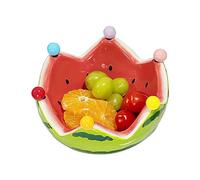 Générique Watermelon Salad Bowl - Decorative Bowl with 6 Stainless Steel Forks, Kitchen Utensil for Home, Cafe, Restaurant, Party, Wedding, Birthday, Gift