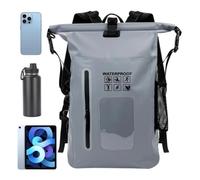 Générique Waterproof Backpack Pouch Waterproof Lightweight PVC Roll Up, grey, Se référer au descriptif, Refer to description