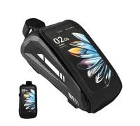 Générique Waterproof Bike Phone Holder - Handlebar Mount Holder Shockproof Storage Pouch Touch Screen Bicycle Frame Double Zipper for Cycling Mountain Road Cycling