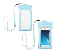 Générique Waterproof Case for Mobile Phone - Dry Adjustable Bag | Waterproof Mobile Phone Bag for Beach, Swimming Pool, River, Swimming, Snorkeling, Boat, Diving, Camping, Blue, Se référer au