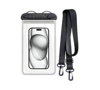 Générique Waterproof Cell Phone Case, Dry Phone Holder with Wrist Strap, Case for Swimming | for Beach Pool Cruise Vacation Travel Road Trip Swimming Diving, Black, Se référer au descriptif, Refer to