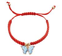 Générique Width Natural Rings Hand Adjustable New Year Red Rope Bracelet with Red Rope Pendant Granny Quartz Bracelet Jewelry, one size, Metal, No Gemstone
