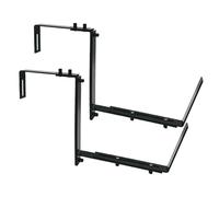 Générique Window Planter Brackets - 30cm Adjustable Flower Box Holder Heavy Duty Steel Pot Holder | Securely Balcony System Patio Railing Fence